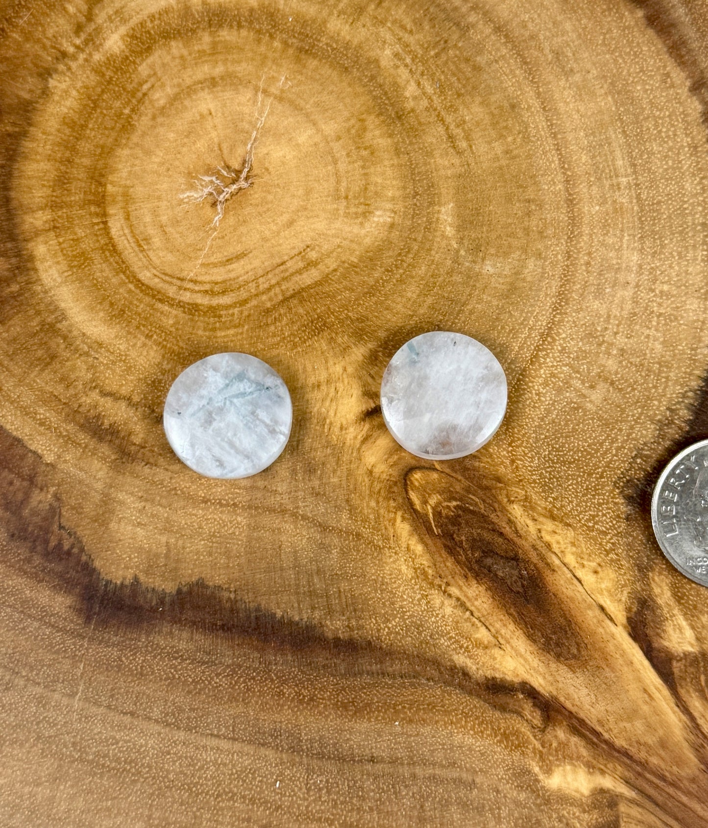 Moonstone Cabochon Pair for Earrings - PNW Cabochons
