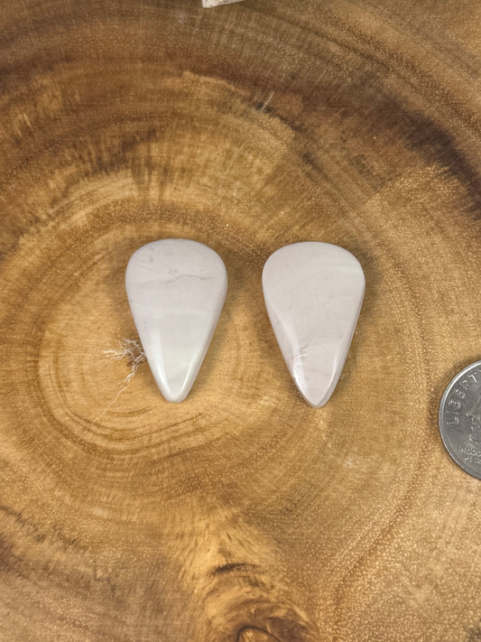 Soft Purple Willow Creek Jasper Pair for Earrings - PNW Cabochons